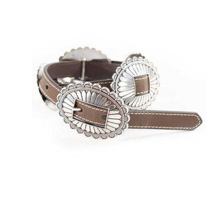 NOCONA Leather Concho Buckle Belt